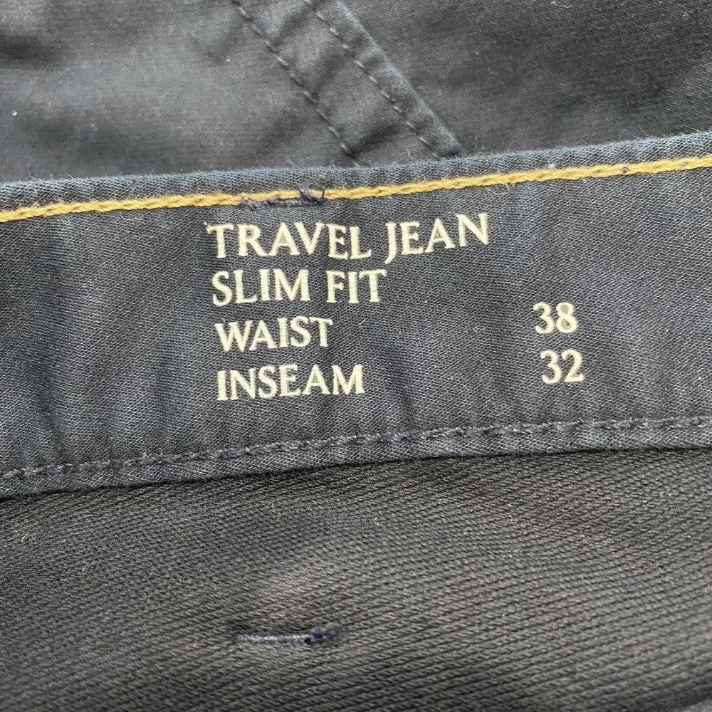 Banana Republic Travel Jean Slim‎ Fit Blue Denim Pants Mens Size 38x29